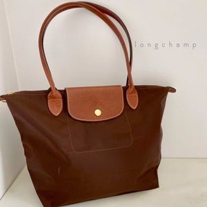 Longchamp Le Pliage large long handle handbag